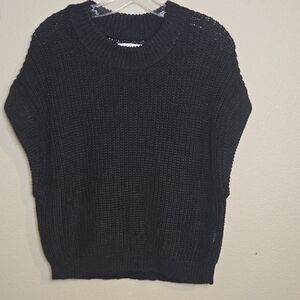 Apiece Apart Black Crew Neck Sweater